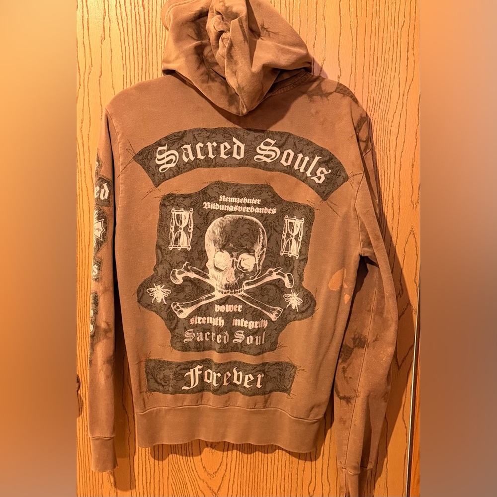 Vintage Y2K Scared Souls zip up sweatshirt - Picture 3 of 4